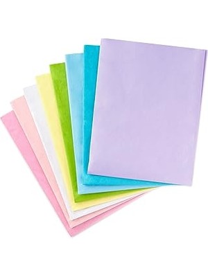 SHC4200 Hallmark 5TIS1096 Paket (Pastel Gökkuşağı, 120 Yaprak) Ipek Kağıt, Kağıt, Pastel Renkler
