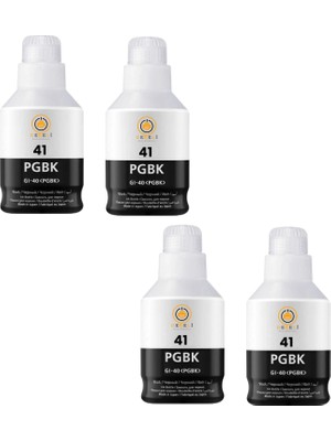 Drl Gı-41 Uyumlu 4 Adet Siyah Mürekkep Fırsat Paketi G2420 G2460 G3420 G3460 Sıfır Muadil - Kapalı Kutu