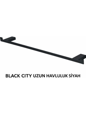 Onno Black Cıty Uzun Havluluk Siyah