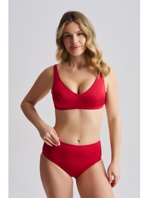 AQUAVİVA Aquaviva Kadın Fiorella Ayar Askılı Bikini Takımı Kırmızı