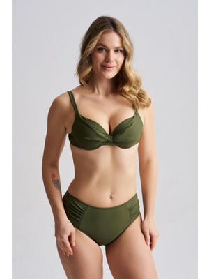 AQUAVİVA Aquaviva Kadın  Nadia Kaplı Balenli Bikini Takımı Haki