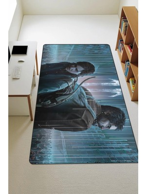 Dolce Mariee Modern Dijital Baskı Kaymaz Taban Çocuk ve Genç Odası Halısı H0531