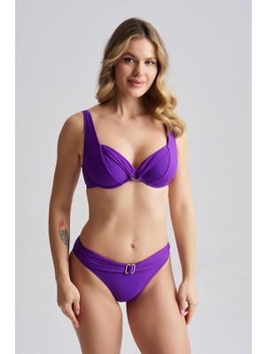 AQUAVİVA Aquaviva Kadın Clarissa Balenli Bikini Takımı Mor