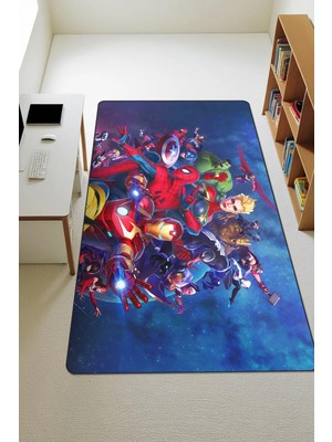 Dolce Mariee Modern Dijital Baskı Kaymaz Taban Çocuk ve Genç Odası Halısı H0557