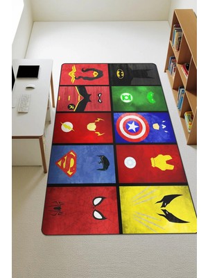 Dolce Mariee Modern Dijital Baskı Kaymaz Taban Çocuk ve Genç Odası Halısı H0558