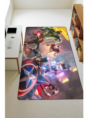 Dolce Mariee Modern Dijital Baskı Kaymaz Taban Çocuk ve Genç Odası Halısı H0556