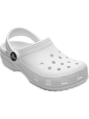 Crocs 206991-100 Kids Classic Clog Beyaz Çocuk Terlik Hafif Yapı ve Ergonomik Destek Sunar