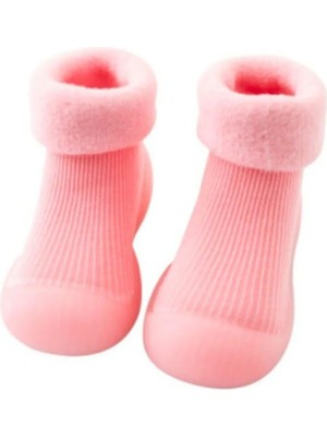 Petityu Kaydırmaz Kışlık Ev Patigi - Pembe Çorap Patik 20-21