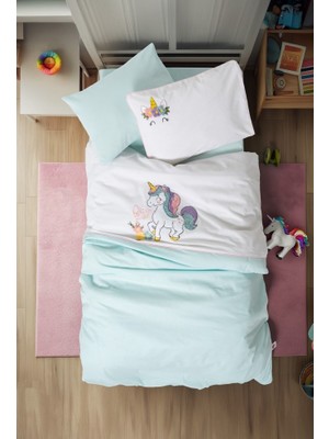 Gray Line Gry Box Punch Nakışlı Bebek Nevresim Takımı Dolly Nel1