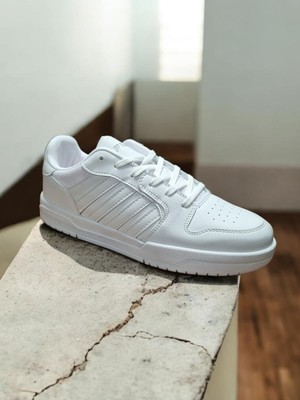 Abin Store Erkek Büyük Numara Rahat Kalıp Siyah Beyaz Spor Ayakkabı Sneaker (45-46-47)