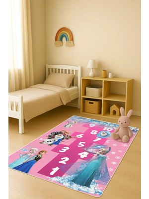 Dolce Mariee Modern Dijital Baskı Kaymaz Taban Çocuk ve Genç Odası Halısı H0963