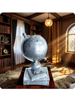 Ayder Online Satış 14 cm -25 cm  Ebatlarında Kırılmaz Polyester,kitap Üstü Dünya  Biblosu