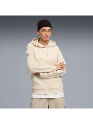 Puma Kadın Krem Puma Ess Elevated Hoodie Krem Kadın Kapüşonlu Sweatshirt