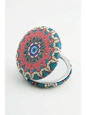 twingold Nazar Figürlü Küçük Cep Makyaj Aynası