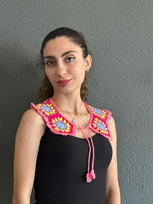 Gönülden Tasarım El Örgüsü Motifli Kadın Gömlek Giyim Aksesuarı