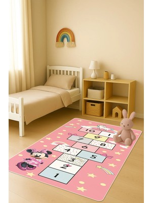 Dolce Mariee Modern Dijital Baskı Kaymaz Taban Çocuk ve Genç Odası Halısı H0949