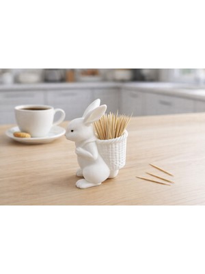 Mech Tavşan Figürlü Kürdanlık