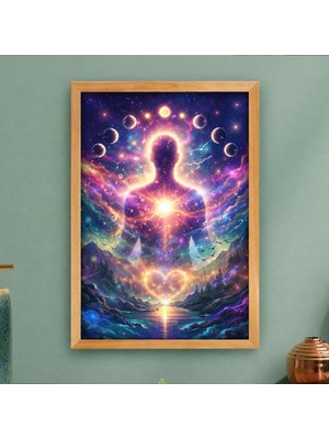 Bk Gift Kişiye Özel Aı Ruh Sanatı Tasarımlı Ahşap Çerçeveli Tablo 40X25 cm – Yapay Zeka Tasarımlı Dekoratif Duvar Tablosu