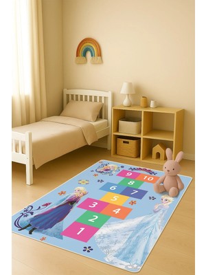 Dolce Mariee Modern Dijital Baskı Kaymaz Taban Çocuk ve Genç Odası Halısı H0966