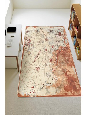 Dolce Mariee Modern Dijital Baskı Kaymaz Taban Çocuk ve Genç Odası Halısı H0938