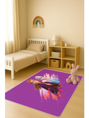 Dolce Mariee Modern Dijital Baskı Kaymaz Taban Çocuk ve Genç Odası Halısı H0975