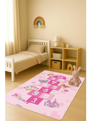 Dolce Mariee Modern Dijital Baskı Kaymaz Taban Çocuk ve Genç Odası Halısı H0691