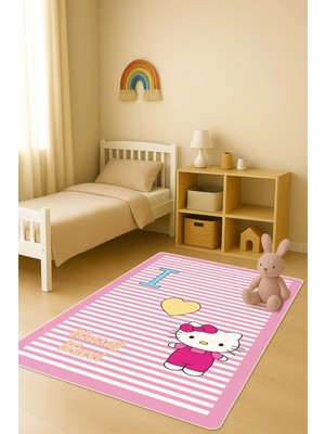 Dolce Mariee Modern Dijital Baskı Kaymaz Taban Çocuk ve Genç Odası Halısı H0603