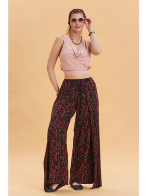 Los Banditos Bağlama Detaylı Beli Lastikli Bohem Pantolon