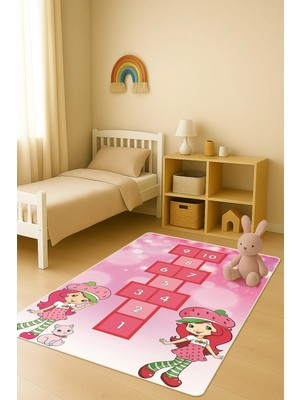 Dolce Mariee Modern Dijital Baskı Kaymaz Taban Çocuk ve Genç Odası Halısı H0702