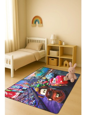 Dolce Mariee Modern Dijital Baskı Kaymaz Taban Çocuk ve Genç Odası Halısı H1003