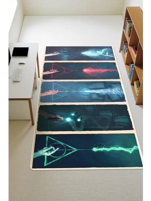 Dolce Mariee Modern Dijital Baskı Kaymaz Taban Çocuk ve Genç Odası Halısı H1025