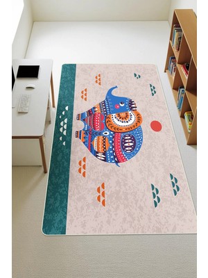 Dolce Mariee Modern Dijital Baskı Kaymaz Taban Çocuk ve Genç Odası Halısı H0787