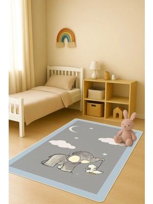 Dolce Mariee Modern Dijital Baskı Kaymaz Taban Çocuk ve Genç Odası Halısı H0798
