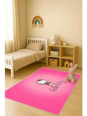 Dolce Mariee Modern Dijital Baskı Kaymaz Taban Çocuk ve Genç Odası Halısı H0599