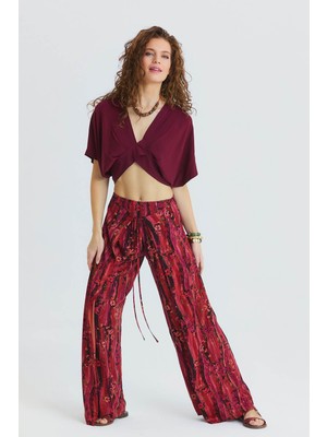 Los Banditos Bağlama Detaylı Beli Lastikli Bohem Pantolon