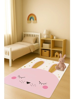 Dolce Mariee Modern Dijital Baskı Kaymaz Taban Çocuk ve Genç Odası Halısı H0799