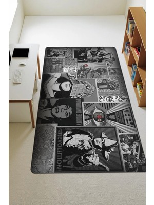 Dolce Mariee Modern Dijital Baskı Kaymaz Taban Çocuk ve Genç Odası Halısı H0843