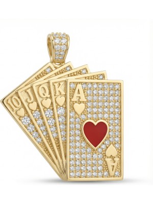 Winners Jewels Royal Flush Taşlı Kolye Ucu