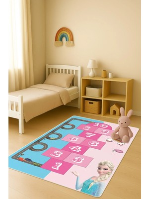 Dolce Mariee Modern Dijital Baskı Kaymaz Taban Çocuk ve Genç Odası Halısı H0981