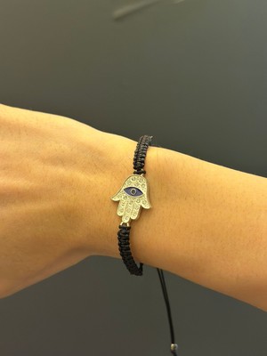 Gönülden Tasarım Zirkon Taşlı Kadın El Makrome Ip Bileklik