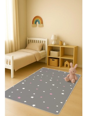 Dolce Mariee Modern Dijital Baskı Kaymaz Taban Çocuk ve Genç Odası Halısı H0628