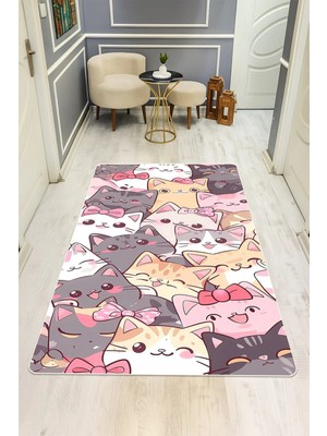 Dolce Mariee Modern Dijital Baskı Kaymaz Taban Çocuk ve Genç Odası Halısı H0801