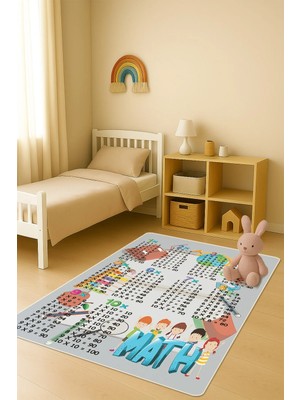 Dolce Mariee Modern Dijital Baskı Kaymaz Taban Çocuk ve Genç Odası Halısı H0640