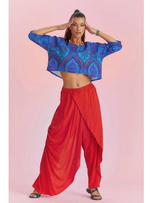 Los Banditos Kruvaze Ön Detay Beli Lastikli Salaş Pantolon