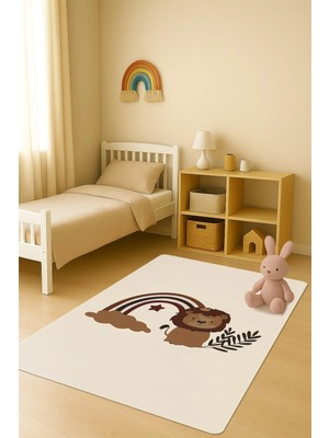 Dolce Mariee Modern Dijital Baskı Kaymaz Taban Çocuk ve Genç Odası Halısı H0785