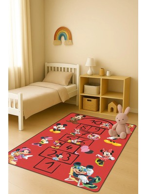Dolce Mariee Modern Dijital Baskı Kaymaz Taban Çocuk ve Genç Odası Halısı H0945