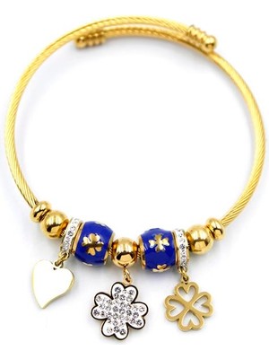 Esranın Dünyası Yonca Charm Bilezik - Altın