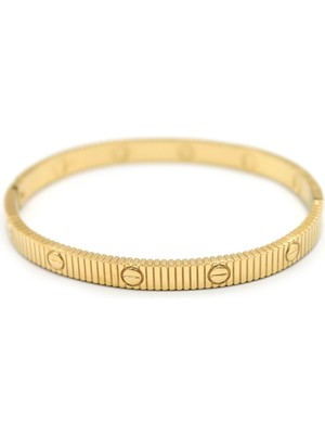 Esranın Dünyası Crt Love Taşsız Bilezik - Altın