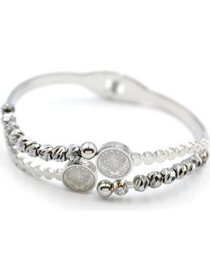 Esranın Dünyası Tuğra Dorika Bilezik - Gümüş