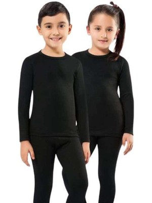 Ne Verelim Size Kota 1 Adet Kız Erkek Çocuk Termal Siyah Içlik Fanila Body Takım 2005